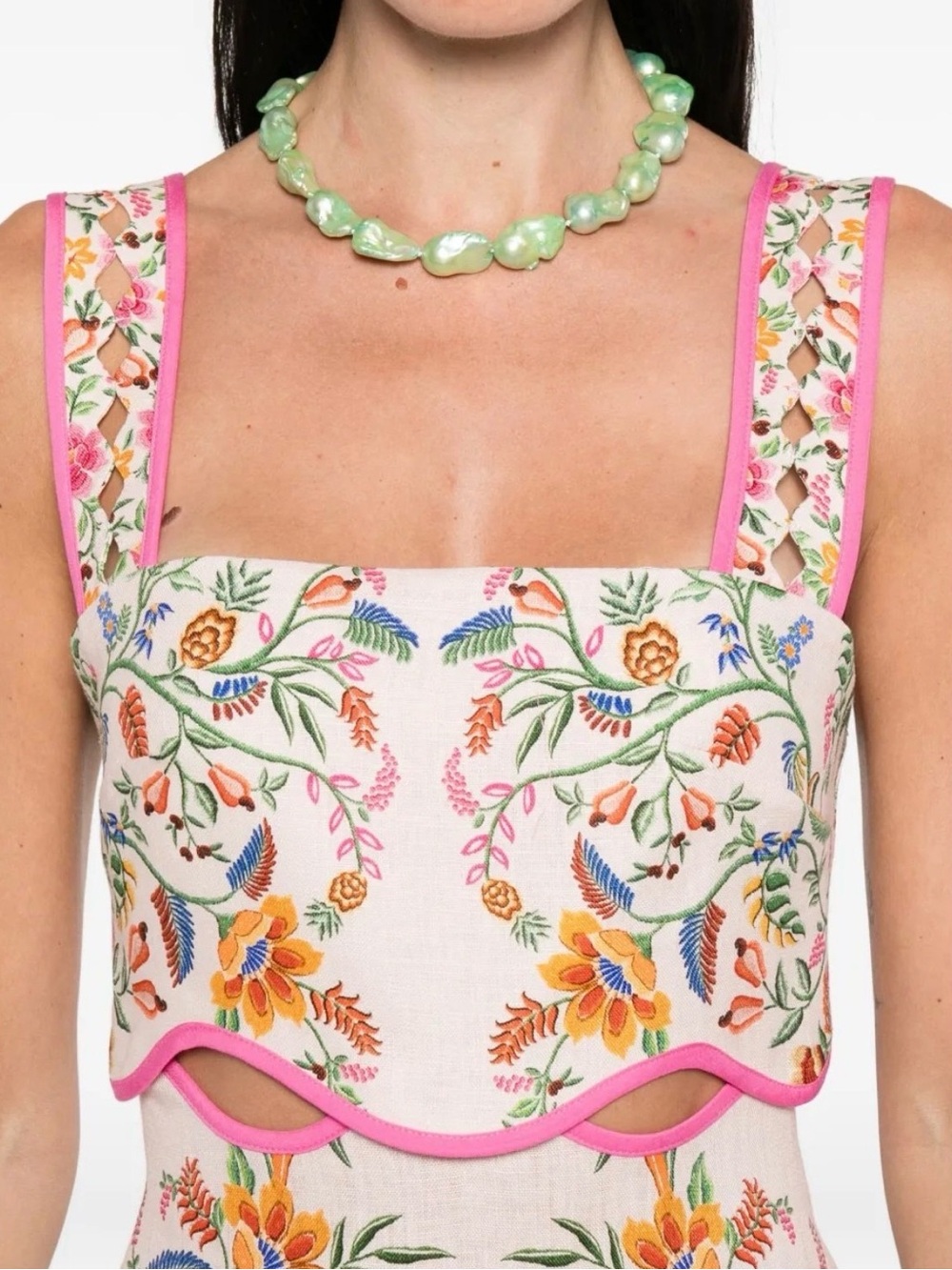 Farm Rio Delicate Forest Mini Dress - Picture 2 of 11